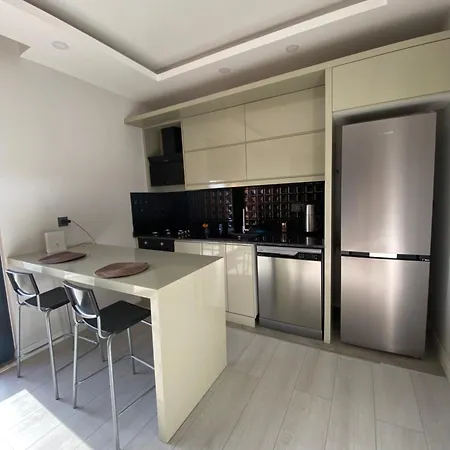 Havalimanina Yakin Havuzlu 1+1 Lux Apartament *